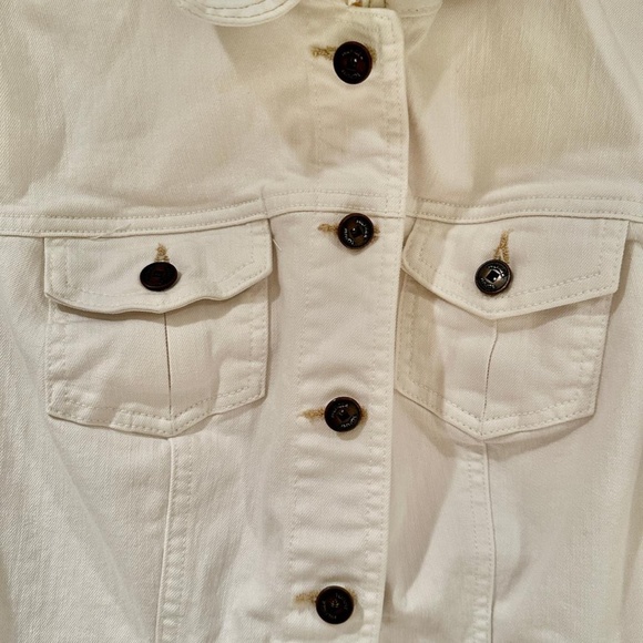 Tommy Hilfiger white denim jacket S/P - Picture 5 of 7